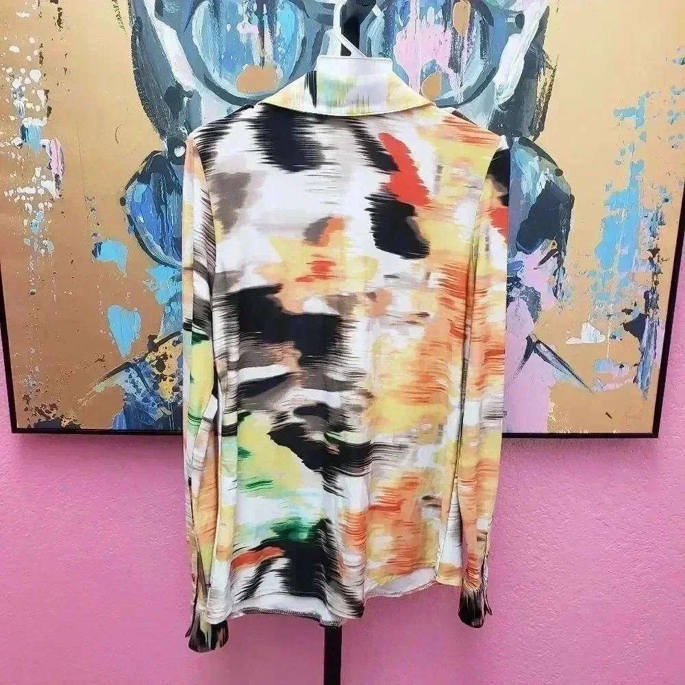 BCBGMAXAZRIA Snap Front Blouse - image 2